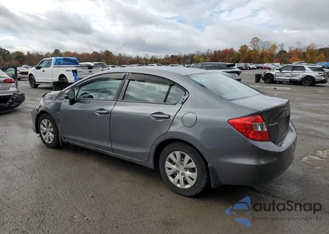 2012 Honda Civic Lx from USA, damaged, VIN 19XFB2F52CE087883